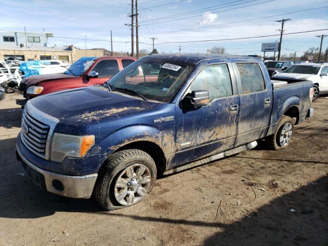 1FTFW1CT5BFD27160 - 2011 FORD F150 SUPERCREW BLUE photo 1