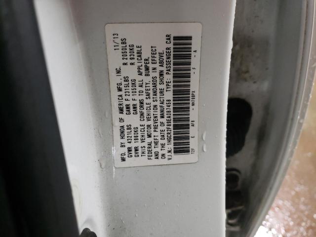 1HGCR2F89EA087458 - 2014 HONDA ACCORD EXL WHITE photo 12