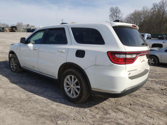 1C4RDJAG5JC243235 - 2018 DODGE DURANGO SXT WHITE photo 2