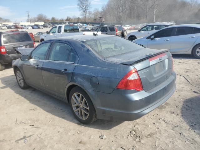 3FAHP0JA3CR391497 - 2012 FORD FUSION SEL TEAL photo 2