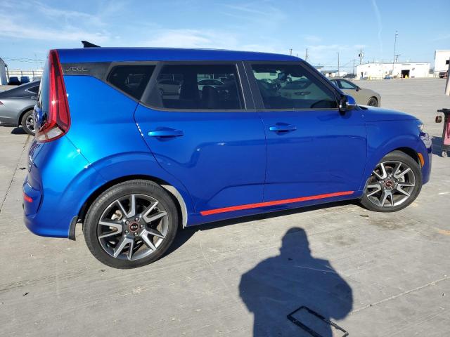 KNDJ53AF5M7744653 - 2021 KIA SOUL GT-LINE TURBO BLUE photo 3