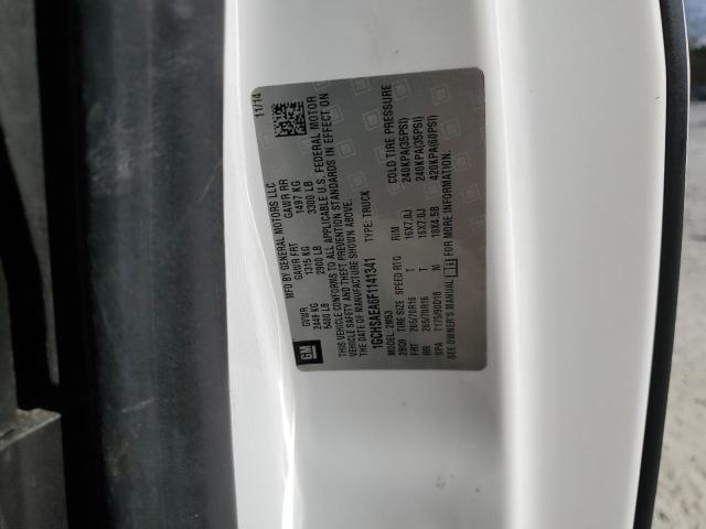 1GCHSAEA6F1141341 - 2015 CHEVROLET COLORADO WHITE photo 12