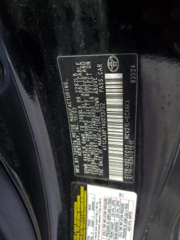 4T1CA38P14U013752 - 2004 TOYOTA CAMRY SOLA SE BLACK photo 13