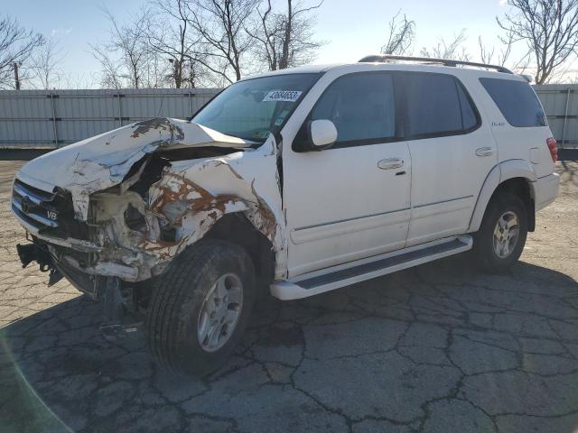 5TDBT48A72S074021 - 2002 TOYOTA SEQUOIA LIMITED WHITE photo 1