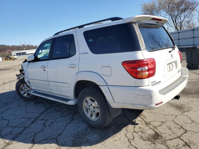 5TDBT48A72S074021 - 2002 TOYOTA SEQUOIA LIMITED WHITE photo 2