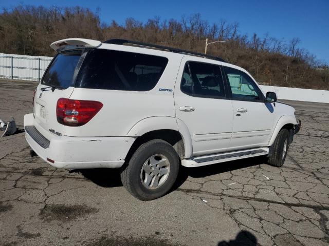 5TDBT48A72S074021 - 2002 TOYOTA SEQUOIA LIMITED WHITE photo 3