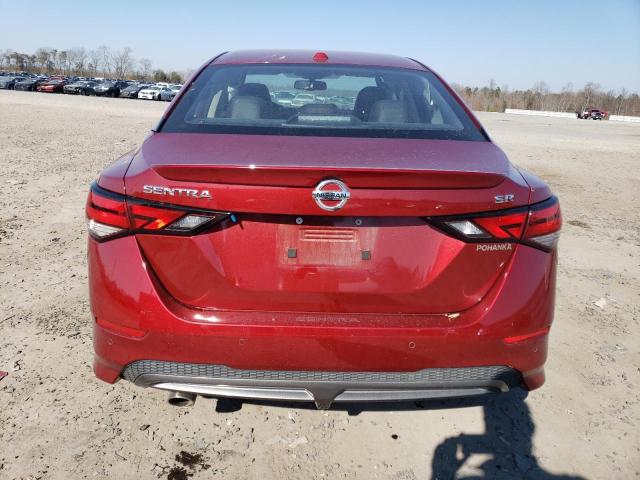 3N1AB8DVXMY261623 - 2021 NISSAN SENTRA SR RED photo 6