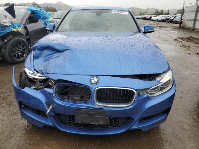 WBA8B7C51GK487136 - 2016 BMW 340 XI BLUE photo 5