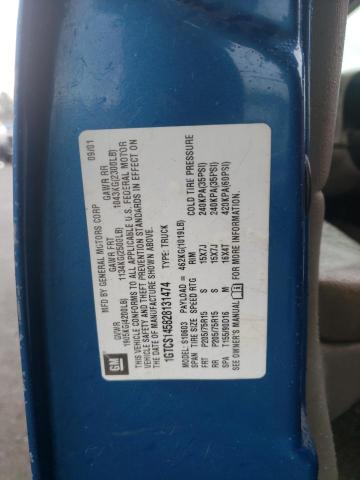 1GTCS145828131474 - 2002 GMC SONOMA BLUE photo 12