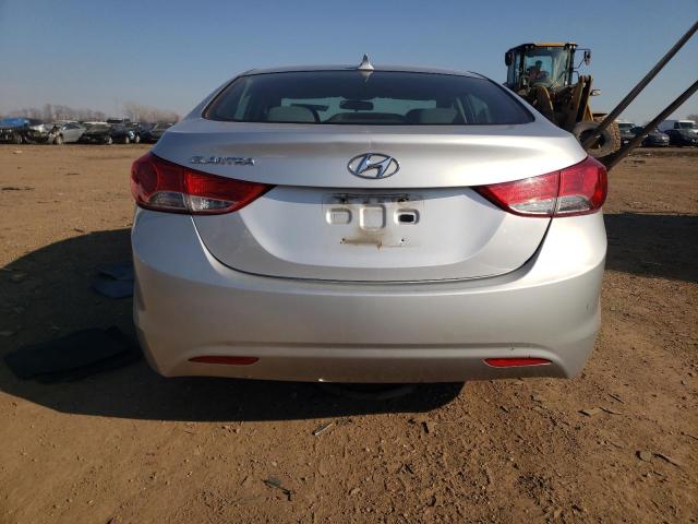 5NPDH4AE4DH171886 - 2013 HYUNDAI ELANTRA GLS SILVER photo 6