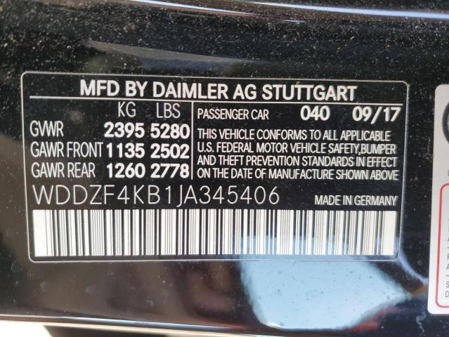 WDDZF4KB1JA345406 - 2018 MERCEDES-BENZ E 300 4MATIC BLACK photo 13