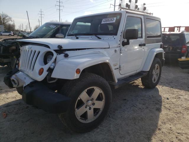 1C4AJWBG4CL118621 - 2012 JEEP WRANGLER SAHARA WHITE photo 1