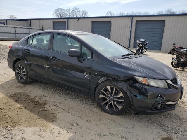 2HGFB2F9XDH511191 - 2013 HONDA CIVIC EXL შავი ფოტო 4