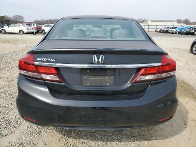 2HGFB2F9XDH511191 - 2013 HONDA CIVIC EXL შავი ფოტო 6