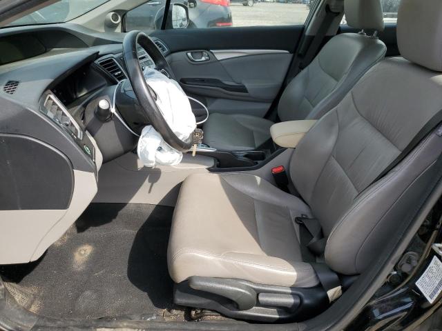 2HGFB2F9XDH511191 - 2013 HONDA CIVIC EXL შავი ფოტო 7