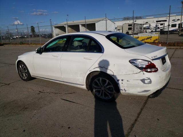 55SWF4JB2FU049211 - 2015 MERCEDES-BENZ C 300 WHITE photo 2