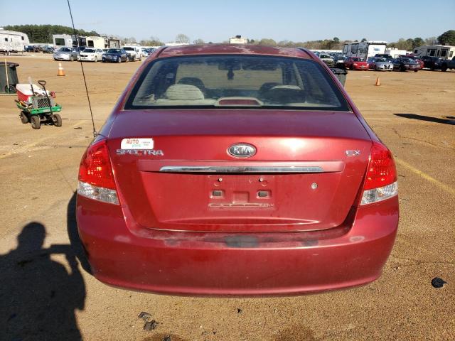 KNAFE121785551514 - 2008 KIA SPECTRA EX BURGUNDY photo 6