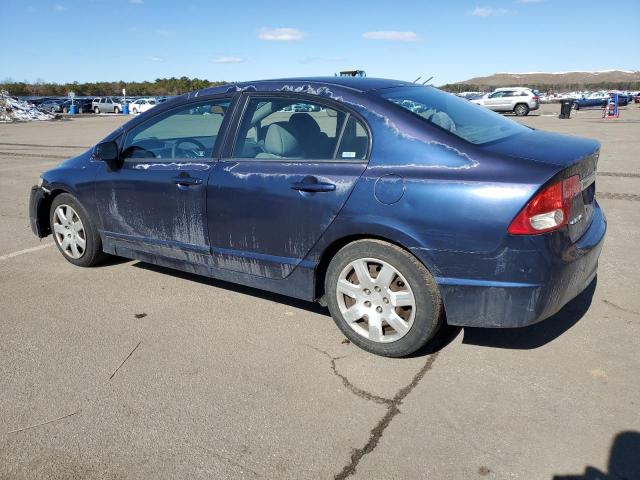 2HGFA16569H533478 - 2009 HONDA CIVIC LX BLUE photo 2