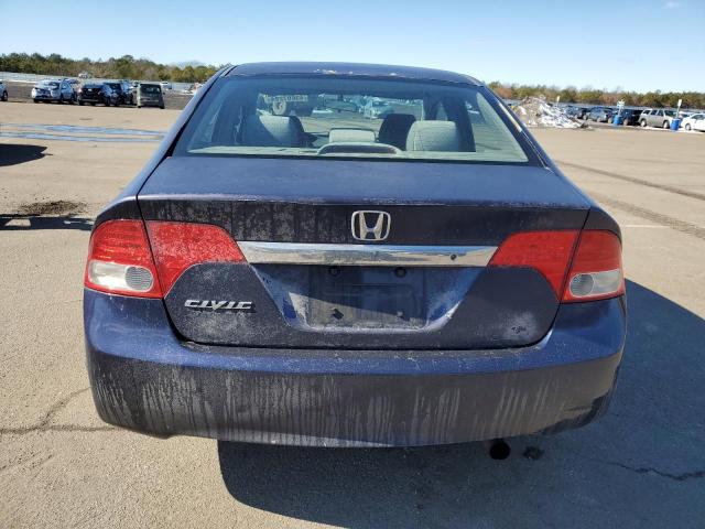 2HGFA16569H533478 - 2009 HONDA CIVIC LX BLUE photo 6