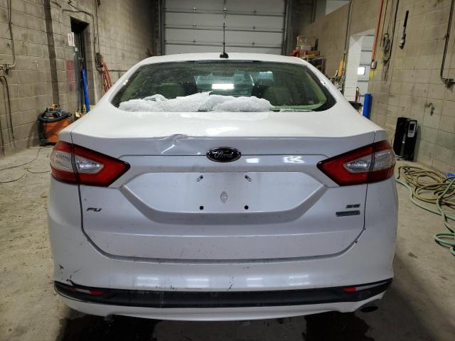 3FA6P0HR5DR201848 - 2013 FORD FUSION SE WHITE photo 6