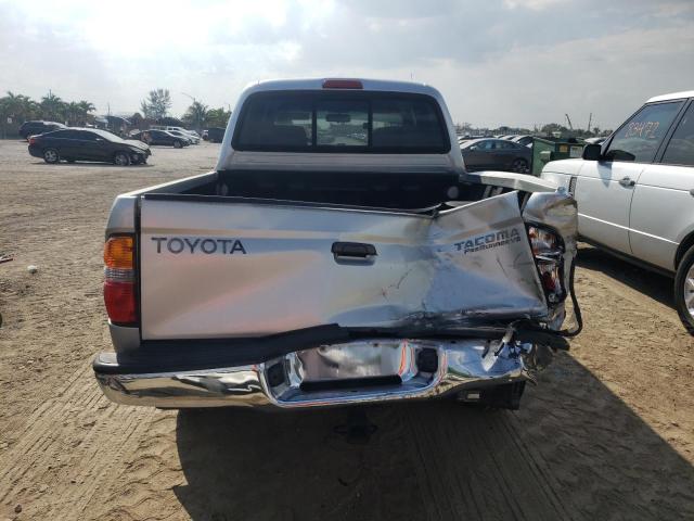 5TEGN92N22Z031251 - 2002 TOYOTA TACOMA DOUBLE CAB PRERUNNER SILVER photo 6