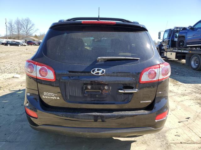 5XYZKDAGXCG150037 - 2012 HYUNDAI SANTA FE LIMITED BLACK photo 6