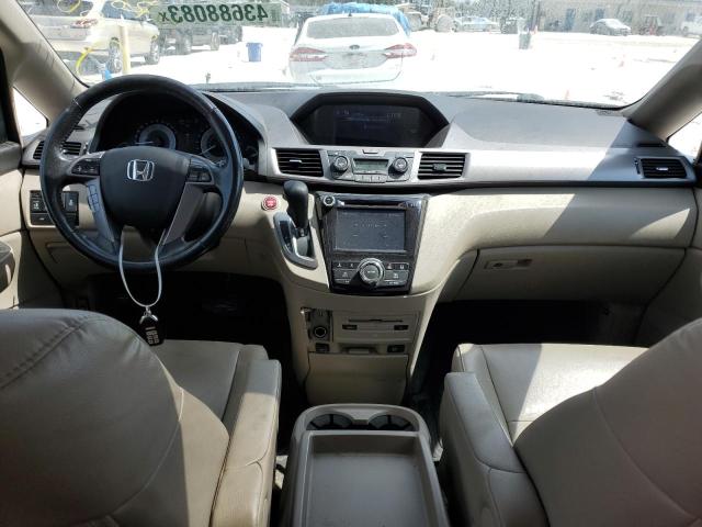 5FNRL5H65FB036961 - 2015 HONDA ODYSSEY EXL BURGUNDY photo 8