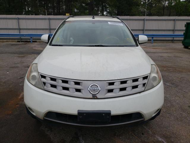 JN8AZ08T45W329124 - 2005 NISSAN MURANO SL WHITE photo 5