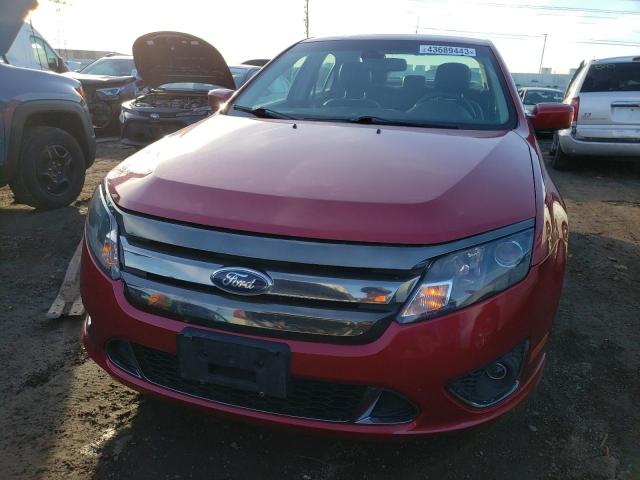 3FAHP0KC1CR191394 - 2012 FORD FUSION SPORT RED photo 5