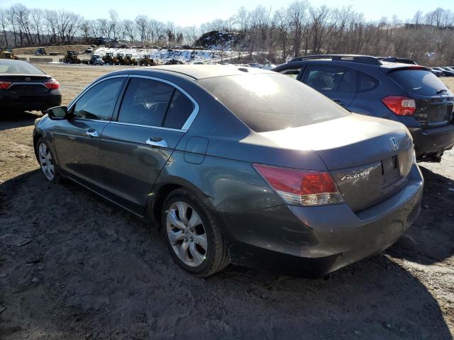 1HGCP36828A028381 - 2008 HONDA ACCORD EXL GRAY photo 2