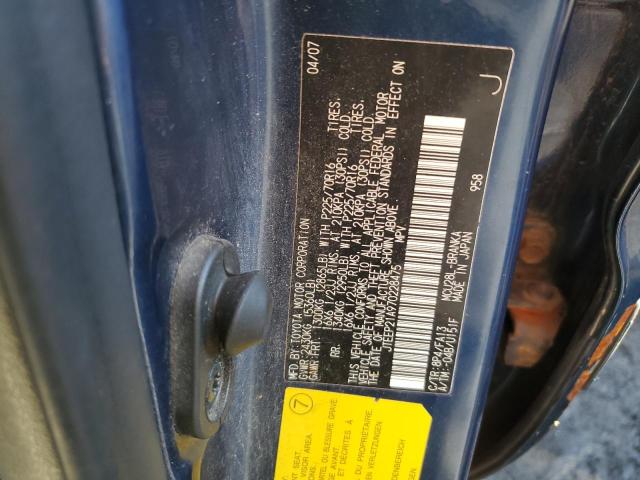 JTEEP21A970228475 - 2007 TOYOTA HIGHLANDER SPORT BLUE photo 12