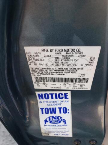 1FMCU0C75AKC67436 - 2010 FORD ESCAPE XLS GRAY photo 14