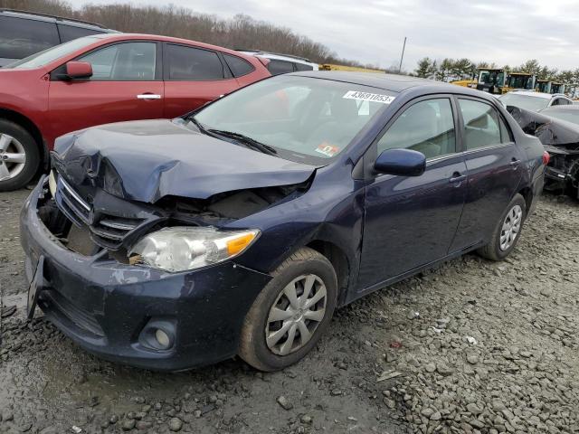 2T1BU4EE1DC033710 - 2013 TOYOTA COROLLA BASE BLUE photo 1