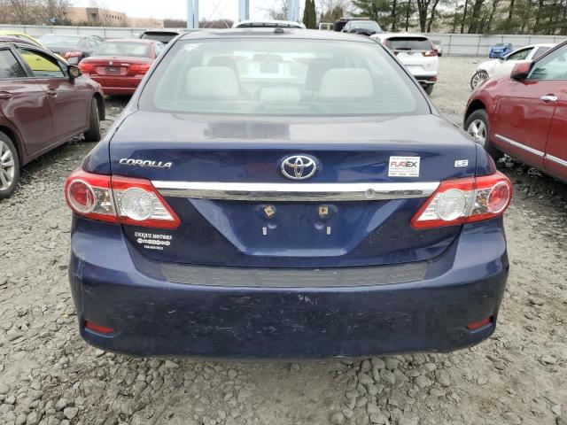 2T1BU4EE1DC033710 - 2013 TOYOTA COROLLA BASE BLUE photo 6