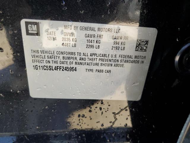 1G11C5SL4FF245964 - 2015 CHEVROLET MALIBU 1LT 黑色 照片 12