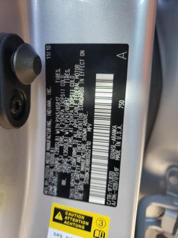 5TDBK3EH8BS052110 - 2011 TOYOTA HIGHLANDER BASE SILVER photo 13