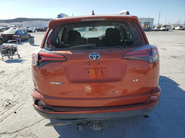 2T3ZFREV4GW306011 - 2016 TOYOTA RAV4 LE ORANGE photo 6