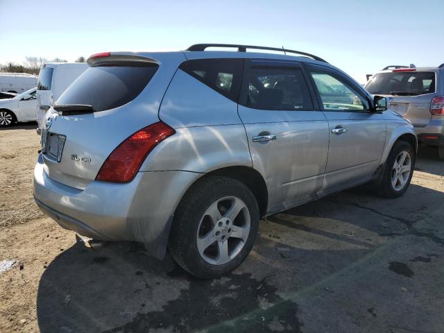 JN8AZ08W54W322045 - 2004 NISSAN MURANO SL SILVER photo 3