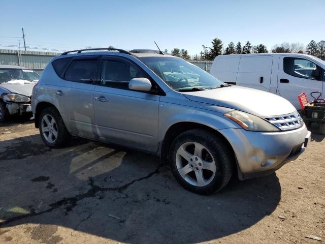 JN8AZ08W54W322045 - 2004 NISSAN MURANO SL SILVER photo 4