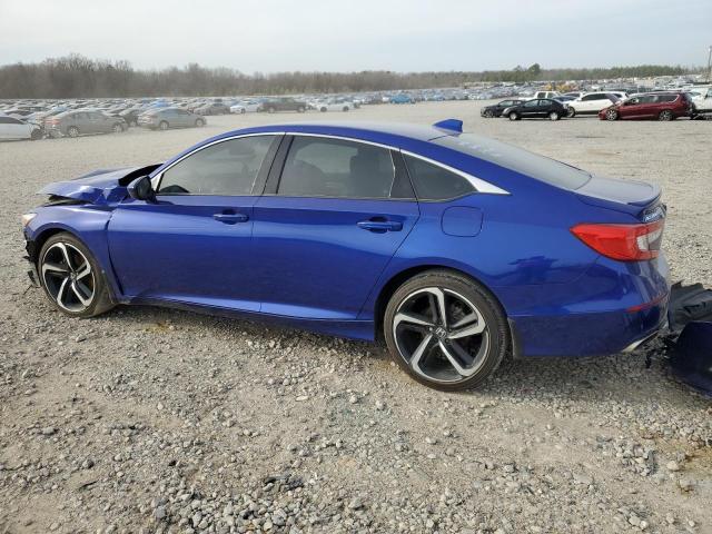 1HGCV1F36LA145467 - 2020 HONDA ACCORD SPORT BLUE photo 2