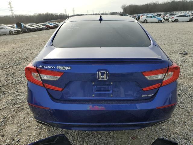 1HGCV1F36LA145467 - 2020 HONDA ACCORD SPORT BLUE photo 6