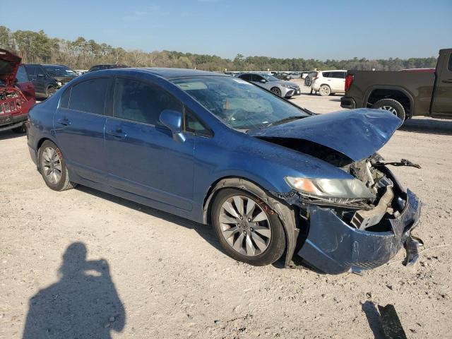 2HGFA16839H500125 - 2009 HONDA CIVIC EX BLUE photo 4