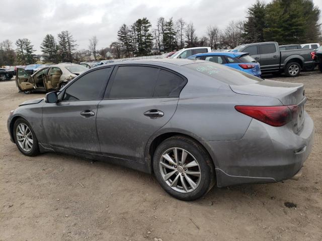 JN1BV7ARXEM696028 - 2014 INFINITI Q50 BASE GRAY photo 2