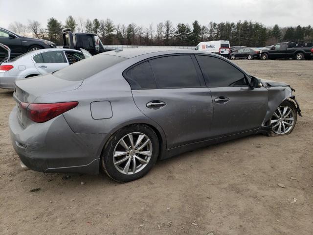 JN1BV7ARXEM696028 - 2014 INFINITI Q50 BASE GRAY photo 3