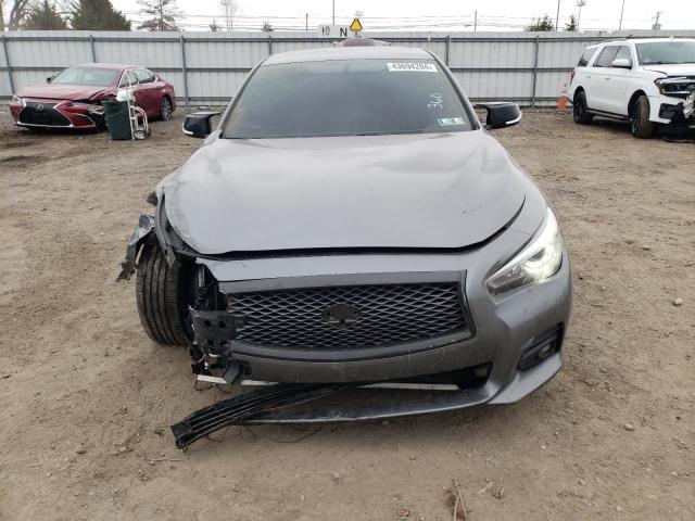 JN1BV7ARXEM696028 - 2014 INFINITI Q50 BASE GRAY photo 5