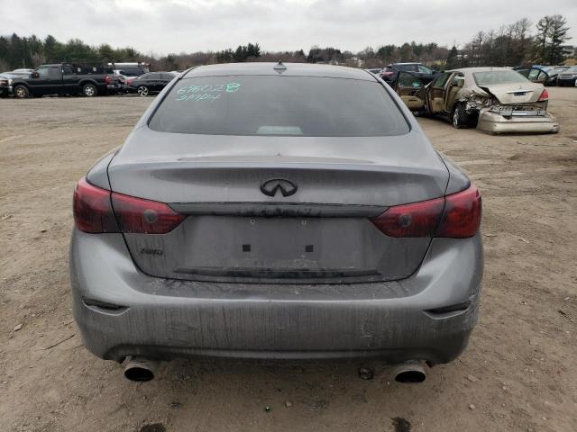 JN1BV7ARXEM696028 - 2014 INFINITI Q50 BASE GRAY photo 6