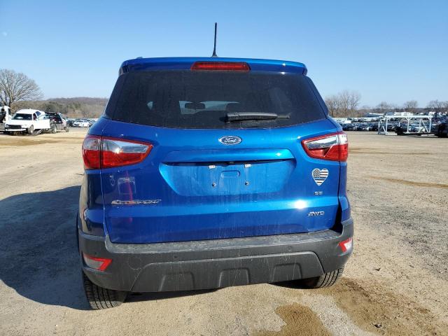 MAJ6S3GL9MC409209 - 2021 FORD ECOSPORT SE BLUE photo 6