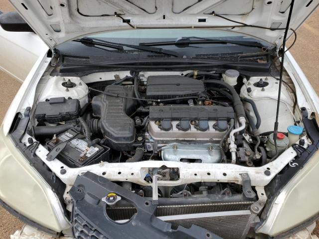 1HGEM22184L018716 - 2004 HONDA CIVIC DX VP WHITE photo 11