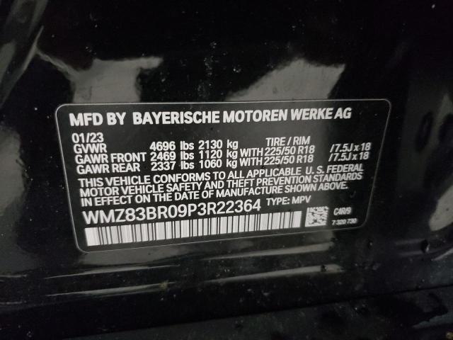 WMZ83BR09P3R22364 - 2023 MINI COOPER S COUNTRYMAN ALL4 BLACK photo 12