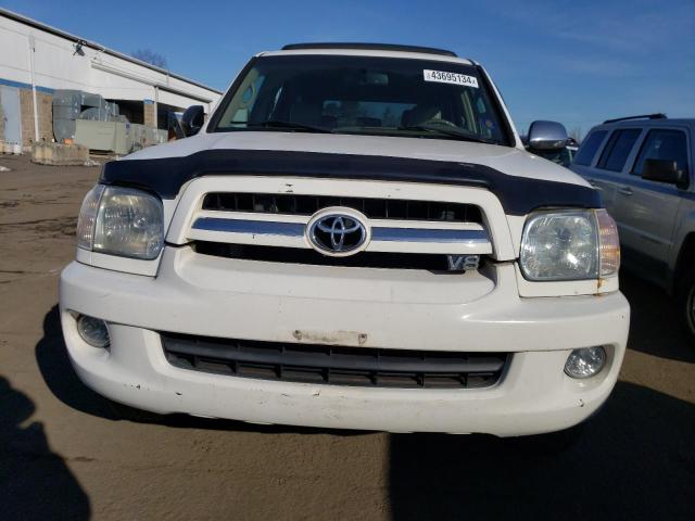 5TDBT48A67S282138 - 2007 TOYOTA SEQUOIA LIMITED WHITE photo 5